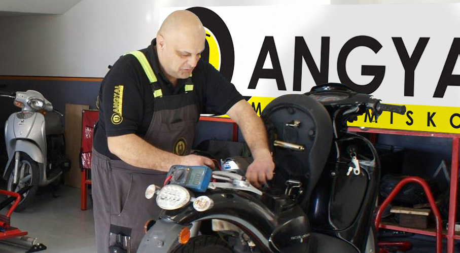 robogó szerelés és javítás, diagnosztika